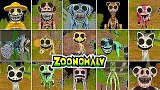 ZOONOMALY- All Jumpscares + All Bosses in Full Bright Mode (Showcase)