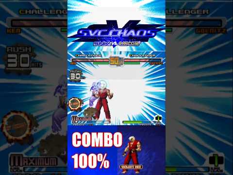 VIOLENT KEN 100% Daño #SvsC  #SnkVsCapcom #Combo
