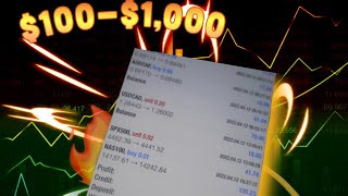 TURNING $100-$1,000 TRADING CHALLENGE🔥🔥