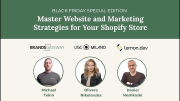 Webinar: Master Website and Marketing Strategies for Your Shopify Store