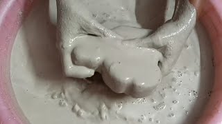 Soft Crunchy Chalk Teddies🧸 Dipping+Crumbling in 💦+on Paste \u0026 Paste Mixing/Playing ASMR 