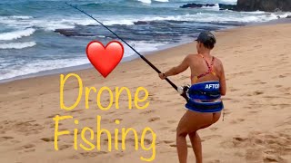 Gannet drone fishing with a DJI Phantom 