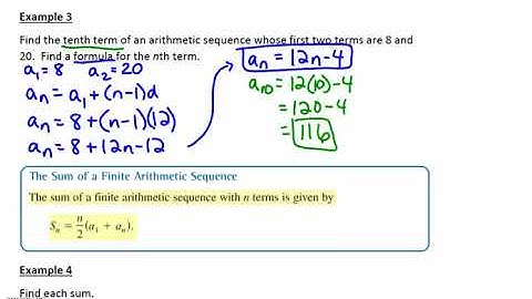 8.2 Arithmetic Sequences