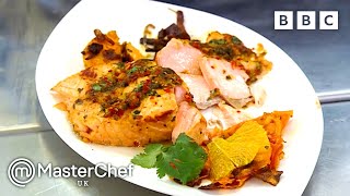 Asian Inspired Hot and Sweet Salmon and Crispy Onion | MasterChef UK