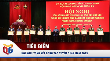 Hội nghị tổng kết công tác tuyển quân năm 2023