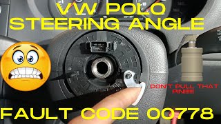 2010 VW Polo Steering Angle Sensor Fault Code 00778