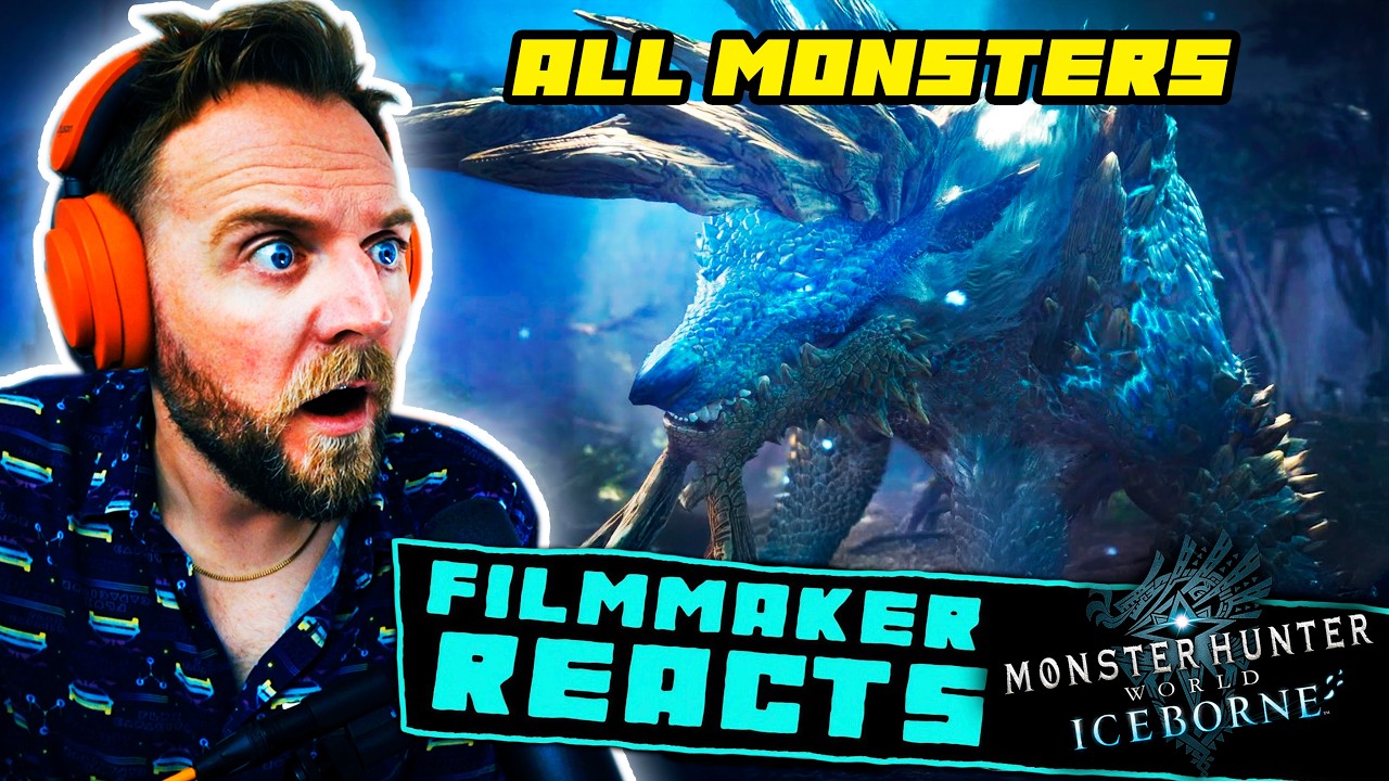 FILMMAKER REACTS: MONSTER HUNTER WORLD ICEBORNE ALL MONSTER INTROS!!