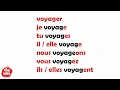 Conjugaison des verbes facile en français chanson | French verbs
