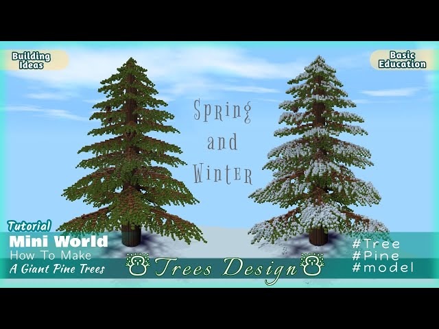 Miniature snowy pine tree tutorial 