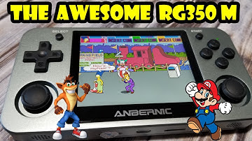 Anbernic RG350m Retro Handheld Game Console unboxing & review. Play Sega, Nintendo, Arcade & More