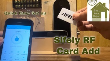 Sifely Lock - Add RF Card