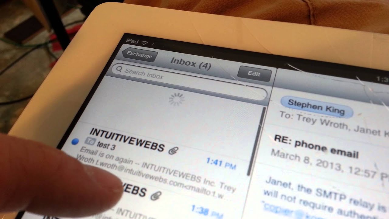 iphone email update how to - YouTube