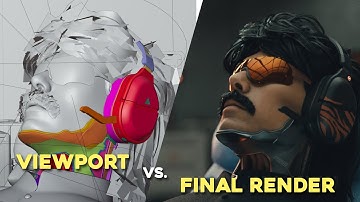 Blender Viewport vs. Final Render Breakdown | Dr. Disrespect: The Chosen One