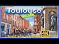 【4K】WALK TOULOUSE France 4k video SLOW TV TOUR travel vlog