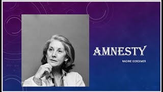 Amnesty by Nadine Gordimer