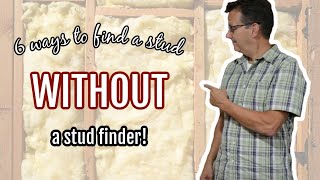 6 ways to find a stud WITHOUT a stud finder! 🔨