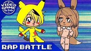 Vignette de la vidéo "Pikachu Vs. Eevee by VideoGameRapBattles (Gacha Club animation)"