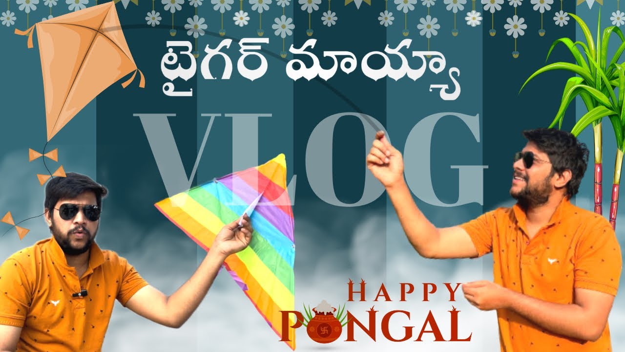 టైగర్ మాయా గాలిపటం ఎగిరింద లేదా? don't miss end 😅🤣😛#food #biryani #vlog #sankranthi #villagelife