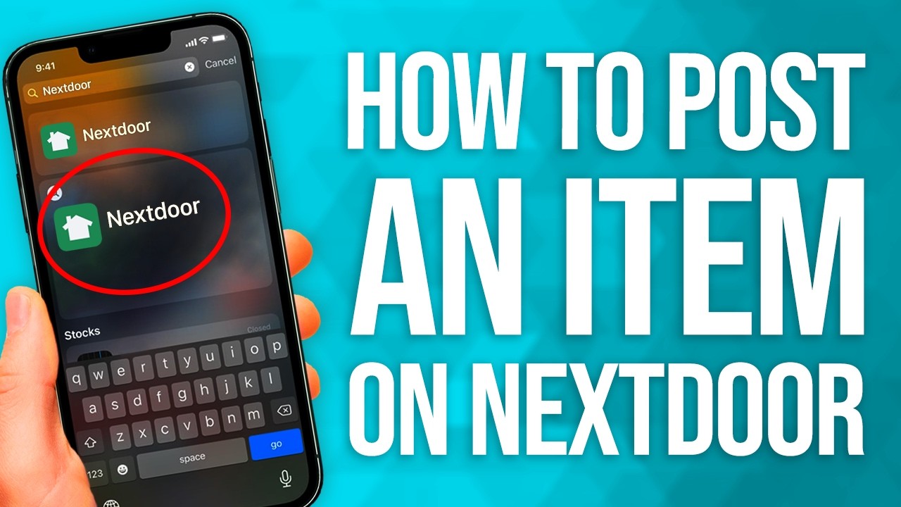 Nextdoor Post Example How To Post An Item On Nextdoor: Quick Guide! - YouTube