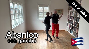 06. Abanico con Gancho. Cuban Salsa. Rueda de Casino. A social move.
