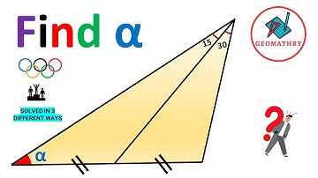 Korean Math Olympiad Question | Find The Missing Angle | Geometry | 3 Methods