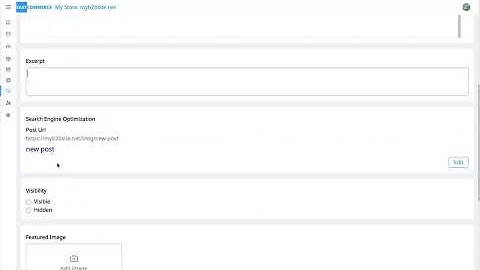 Create a New Blog Post in FastCommerce