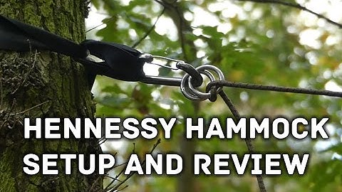 Hammock Camping - Hennessy Hammock Setup & Review