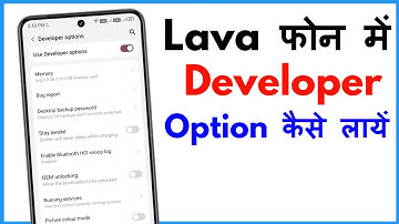 Developer Options Android Lava | Lava Z3 Me Developer Option Kaise Laye