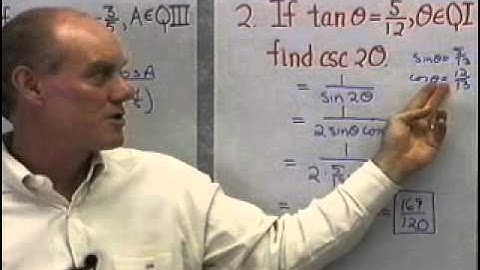 Ch5-Sec3: Double Angle Formulas