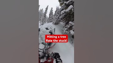 Wait for it… That was bad but somehow the snowmobile and me are okay! #shorts #fail #crash