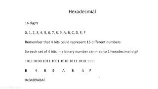 CS 354 Machine Organization and Programming: Lecture 04 Number Representations