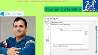 Create local account by Group Policy in Windows Server 2019