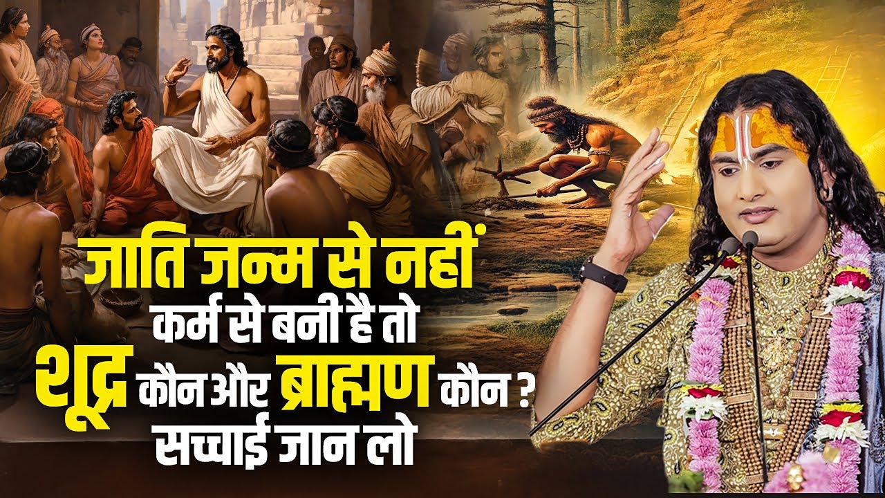जाति जन्म से नहीं कर्म से बनी है तो शूद्र कौन और ब्राह्मण कौन ? सच्चाई जान लो | अनिरुद्धाचार्य जी