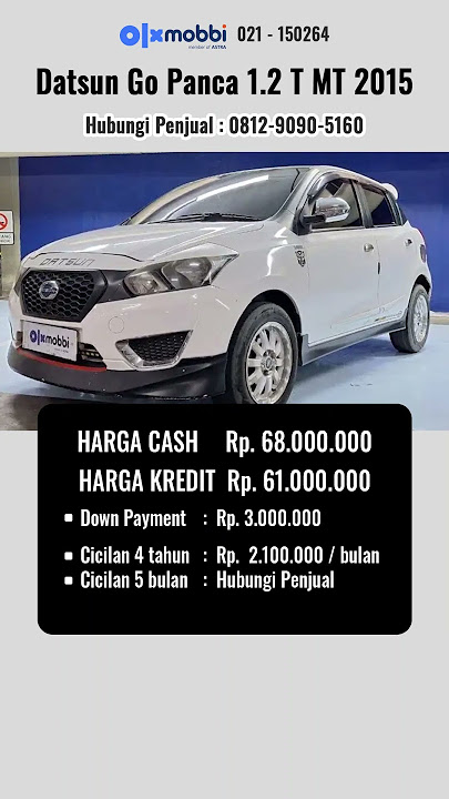 Info Harga Mobil Bekas Datsun Go Panca 1.2 T MT 2015 Putih Harga Murah 60 Jutaan