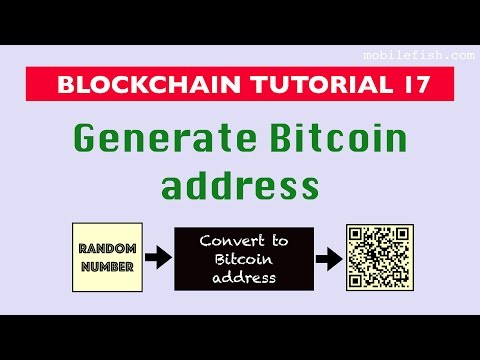 Blockchain Tutorial 17: Generate Bitcoin Address