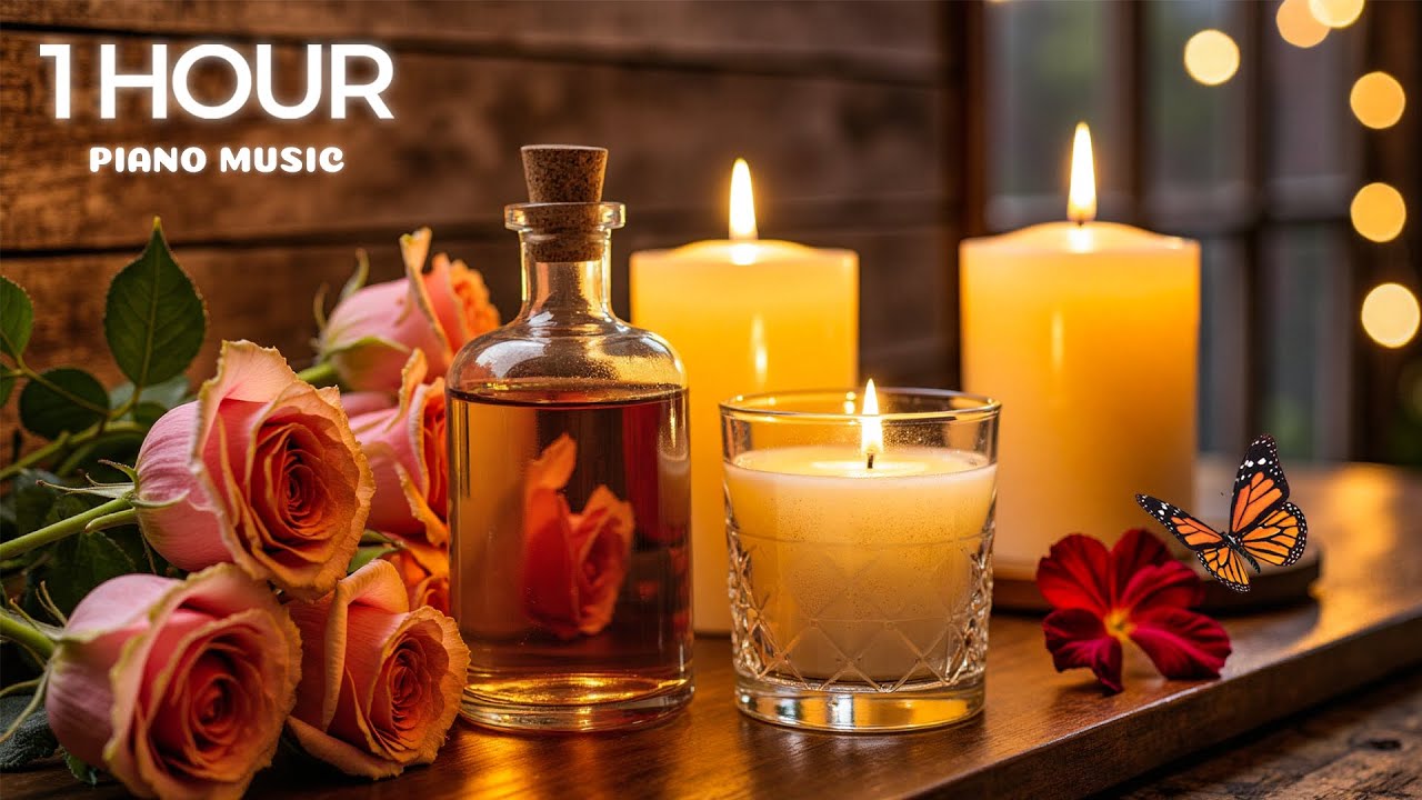 Успокаивающая фортепианная музыка в атмосфере свечей 🌙 Облегчение бессонницы, снижение тревожности