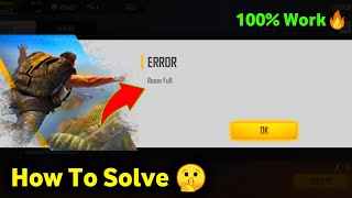 How To Solve Room Full Problem in Custom In Garena free Fire||?% Work TRICK||AG ARMY