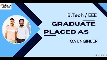 PLACEMENT ROADMAP | BTECH(EEE) Graduate placed as QA ENGINEER  from QSpiders Rajajinagar