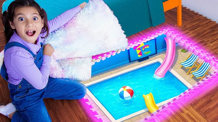 Ellie and Eva’s Secret Waterpark Adventure! 💦