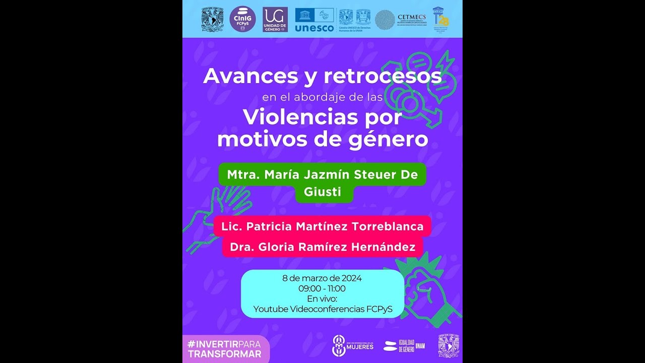 Conferencia: Avances y retrocesos en el abordaje de las violencias por ...