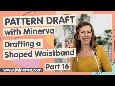 Pattern Drafting For Beginners Part 16 - Drafting a Shaped Waistband