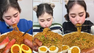 ASMR Eating Spicy Noodles Mukbang Big Bites | Chinese Food Mukbang ASMR 중국먹방 | Asmr Eating Video