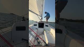 DCYC Wednesday Night 8/6/2025 Doublehanded Gybe on a J/105 #ITSails