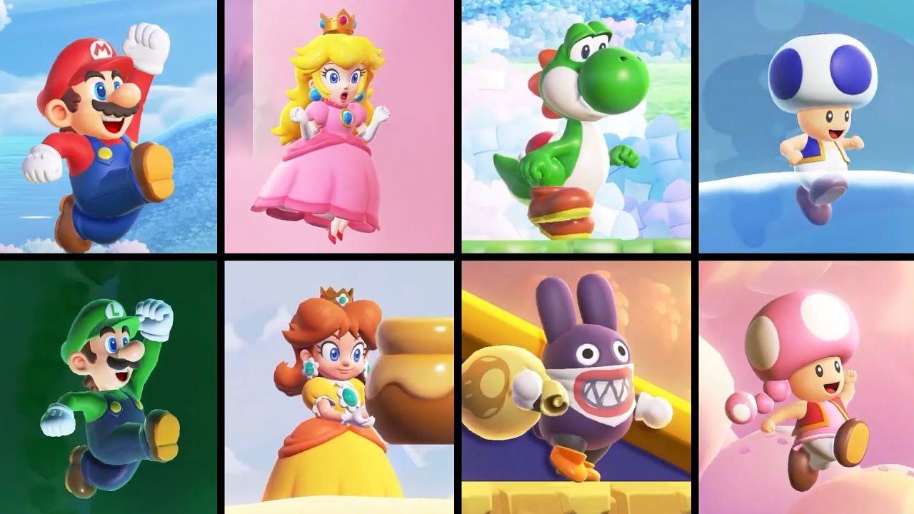 All Playable Characters in Super Mario Bros. Wonder - The Escapist