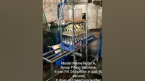 syrup filling machine 7878726072.                       Model Name:Robo A