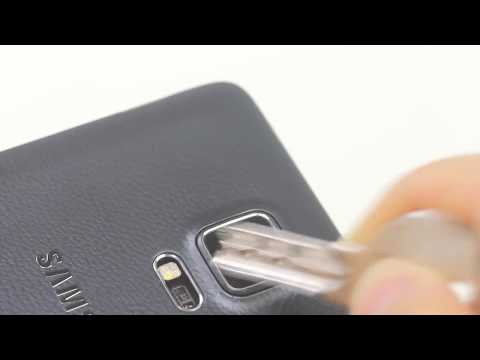 Samsung Galaxy Note 4 Camera Lens & Ring Scratch Test By Key/ Tweezers / Knife