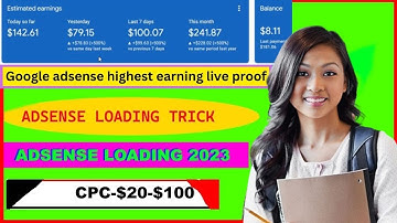 Google Adsense Real Loading method || adsense loading kaise kare || adsense loading trick 2023