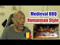 Mr. Giant Reacts Insane Food in Romania - GIGANTIC MEDIEVAL BBQ + Mangalica Hairy Pig!