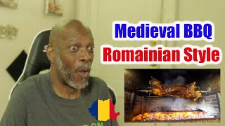 Mr. Giant Reacts Insane Food in Romania - GIGANTIC MEDIEVAL BBQ + Mangalica Hairy Pig!