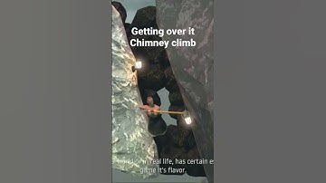 Getting over it chimney climbing tutorial easy way 🔥#gettingoverit #chimney #speedrun #easyclimb
